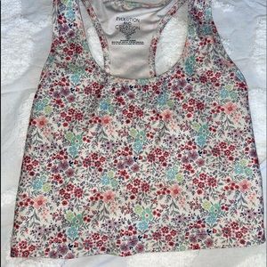 Cropped floral Yoga Top